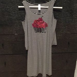 Girls justice cupcake dress size 12 adorable